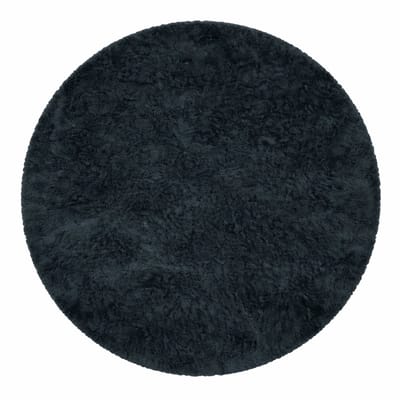 Moonay Fluffy Vloerkleed Rond Antraciet Ø 200 cm - Hoogpolig 30 mm Shaggy Tapijt - Extra Dik & Zacht - 1900 g/m²