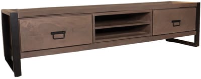 Tv meubel walnoot mangohout 180cm Avelyn tv kast duurzaam mango massief hout tv-meubel