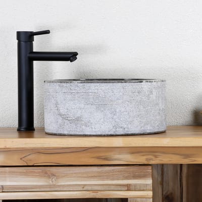 Natuurstenen wastafel – Waskom – Steen – Marmer – Voor badkamer en toilet