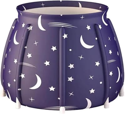 Opvouwbare Badkuip - Douche Ton - Ontspannend Baden - Ruim en Comfortabel - 70 x 70 cm - Paars
