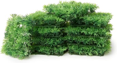 Grasmatten Set - Decoratie Gras - Voorjaarsdecoratie Pasen - Koppelbaar Ontwerp - 13x13 cm - Groen