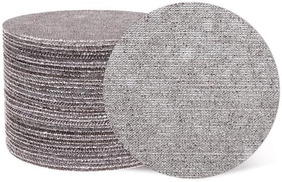 Slijpschijven Netweefsel - Schuurpads Klittenband - Gipsplaat Afwerken - Stofvrij Slijpen - 150 mm 100 stuks - Grijs