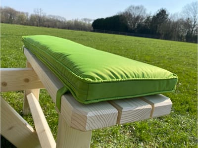 Rockwood® Picknicktafel Cross Over 250cm (6,5cm dikte) Salie Groen 2.50m Exclusief afgeronde hoeken