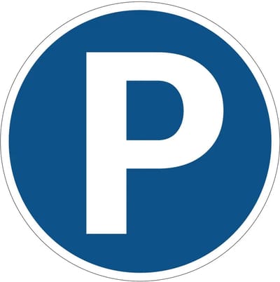 Parkeren verplicht bord | gecoat dibond materiaal | 10 cm