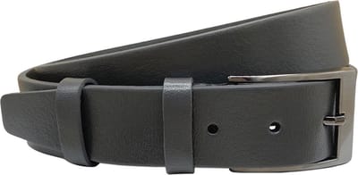 Riem - Antraciet - Grijs - Leer - 4 cm - Lengte 110 cm - Taille maat tot 90 cm - Riem Dames - Riem Heren - Broekriem Heren