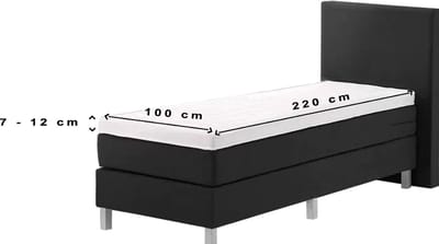 24-bedding Dubbel Jersey - Topdek Hoeslaken - Topper Hoeslaken - 100% katoen - 100 x 220 cm - zilver Grijs - Extra dikke kwaliteit 200 gr/m2