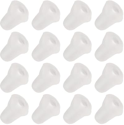 Dailygoods- Vishaak Aasstopper 100 Stuks - Plastic Vishaak Stopper - Aas Kralen - Eenvoudige Installatie - Beveiliging voor Aas - Wit