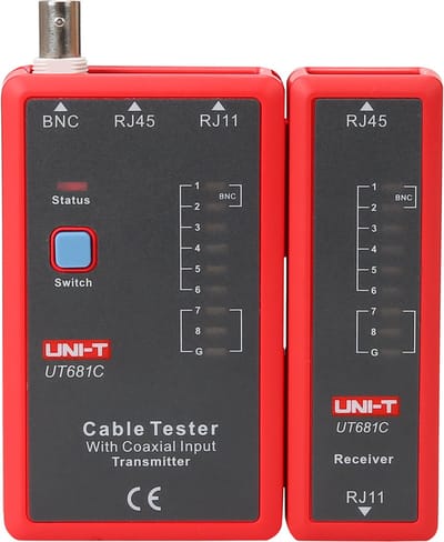 UNI-T UT681C - Telefoonlijn Tester - Compact - Draagbaar - RJ45/RJ11/BNC