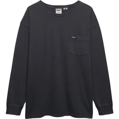 Superdry Longsleeve T-shirt met Zak Dark Blue Grootte: M
