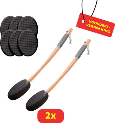 Washulp Rug - Breng Gemakkelijk Lotion Aan - (2x) 4 pads - 2 stuks Voordeelverpakking