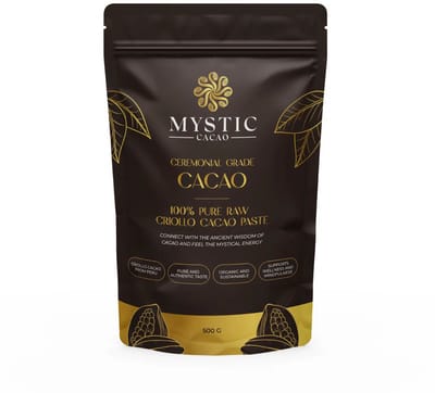 Criollo Raw Cacao Pasta Ceremonial Grade – Biologisch – 1kg – Peru, 100% Puur Onbewerkt – Cacao Ceremony & Ceremonie – Meditatie & Wellness - Koffievervanger (Mystic Cacao)