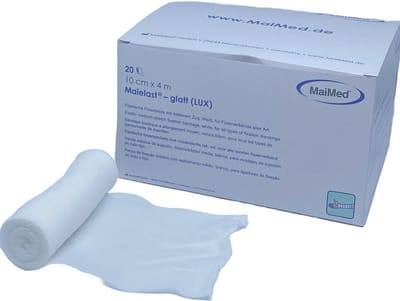Maielast-glatt 10cm x 4m fixatie bandage - gaasverband
