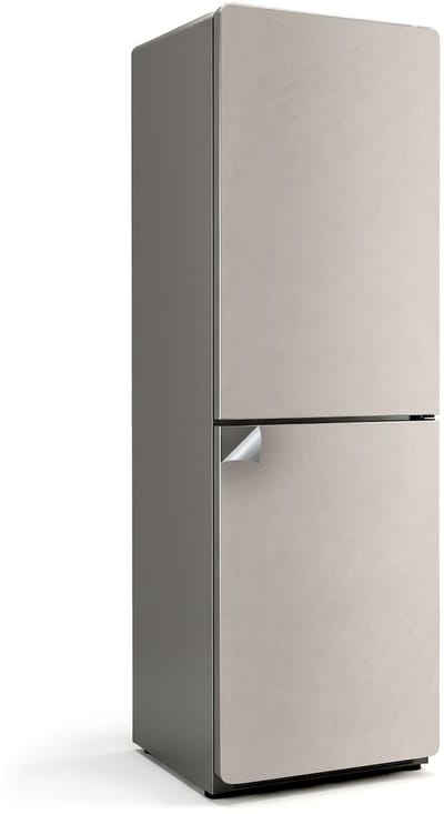 Wallfluent Koelkaststickers - Lichtbeige Koelkast Folie - 60 cm x 190 cm - Lichtbeige Koelkaststickers - Decoratieve Koelkaststicker - Koelkast Versiering - Zelfklevende Koelkaststicker - Koelkast Versiering