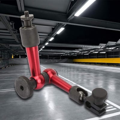Dailygoods- Meetklokstandaard - Verstelbare Universele Houder - Magnetische Voetsteun - Machinebouw - Wetenschappelijk Onderzoek - Schokbestendig - Meetklokhouder
