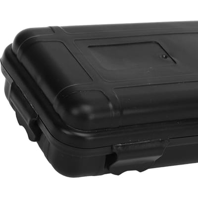Kleine Overlevings Bewaarcontainers Schokbestendig Waterdicht Drukbestendig Afgesloten Overlevingscontainers voor Vissen Kamperen black