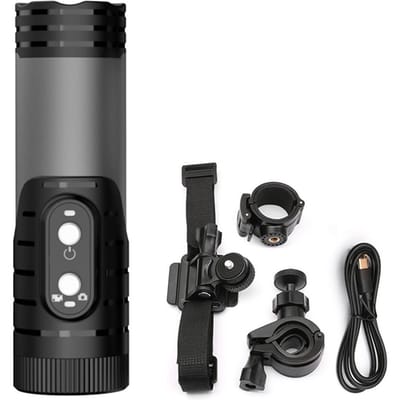 Mini caméra de sport WiFi 1080P pour casque de moto, caméra de vélo, objectif grand angle 120 degrés IP66 noir