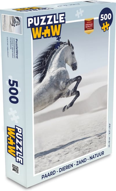 Puzzel Paard - Dieren - Zand - Natuur - Legpuzzel - Puzzel 500 stukjes