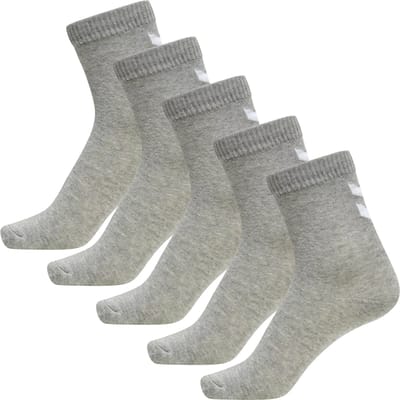 Hummel kindersokken Make My Day Sock, 5-pack, grijs gemêleerd