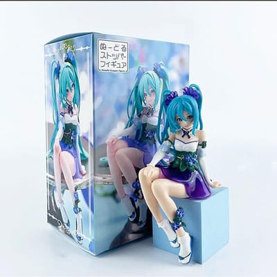 15cm Anime Figuur Hatsune Miku Ochtendgloren Fee Noodle Stopper Miku Actiefiguur PVC Verzameling Model Ornament Speelgoed Cadeaus