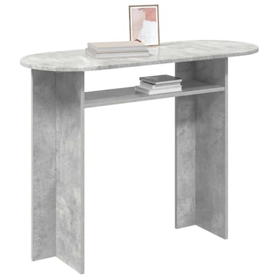 vidaXL - Wandtafel - Betongrijs - 100 - x - 39,5 - x - 75 - cm - Bewerkt - hout