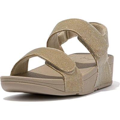 FitFlop Lulu adjustable shimmerlux back-strap sandals