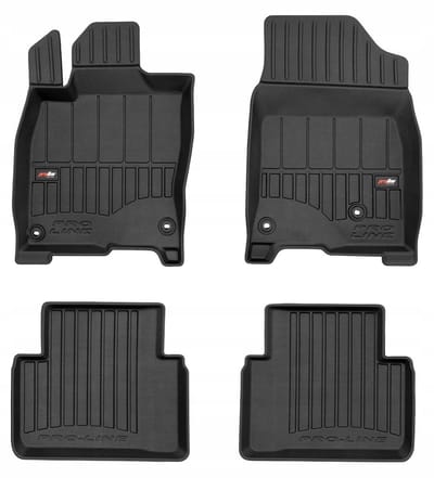 Frogum No.77 - Automatten 3D - Geschikt voor Honda Civic X (2015-2021) - 4-delige set - Hoge rand 6cm - Zwart