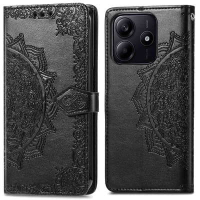 imoshion Hoesje - Geschikt voor Xiaomi Redmi Note 14 5G - Mandala Bookcase - Zwart