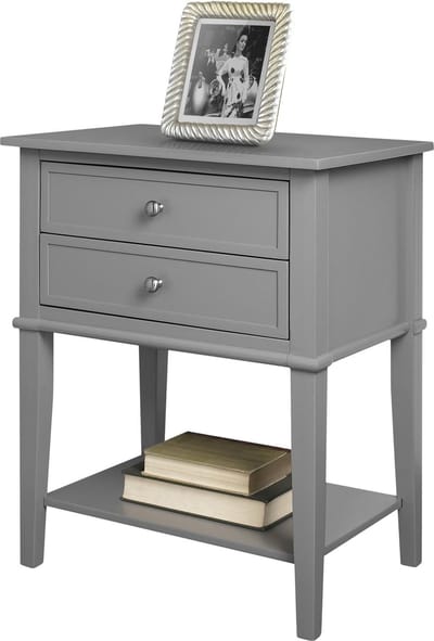 Franklin-Tafel - 2-laden - Grijs MDF