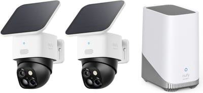 eufy Security SoloCam S340 - 360° buitencamera 2 PACK + Homebase 3 - Bundelvoordeel