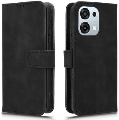 Coverup Hoesje - Geschikt voor OPPO A6 Pro 5G Hoesje - Coverup Book Case - Zwart