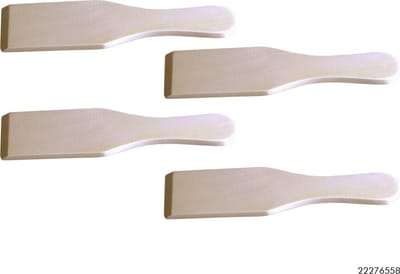 2 x S/4 - Gourmetspatels - Hout (8 stuks)