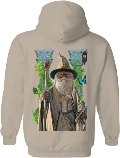 Lord Of The Rings Parody Catdalf The White The Coloured House Hoodie M