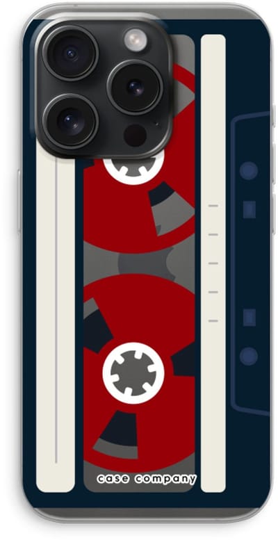 Case Company® - Hoesje geschikt voor iPhone 15 Pro hoesje - Here's your tape - Soft Cover Telefoonhoesje - Bescherming aan alle Kanten en Schermrand