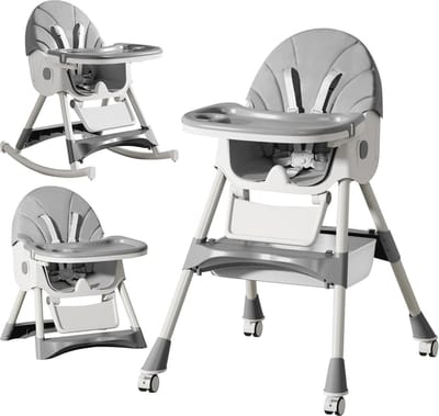Multifunctionele 6-in-1 Kinderstoel voor Baby's en Peuters