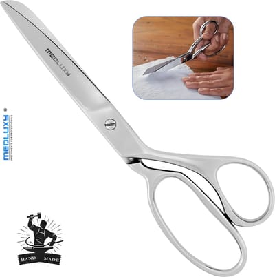 Medluxy Pro - Textielschaar - Professioneel - 9 inch / 23 cm - Rechtshandig - RVS - Zware Kwaliteit - Hand Made ( Kleermakersschaar, Stofschaar , Coupeuseschaar ) [MH0605]