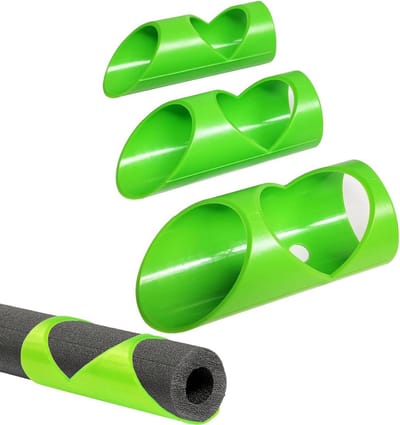 Dailygoods - Set van 3 schuimrubberen buissnijders voor isolatie