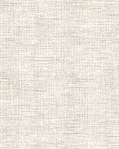 Textiel look behang Profhome DE120111-DI vliesbehang hardvinyl warmdruk in reliëf gestempeld tun sur ton mat wit 5,33 m2