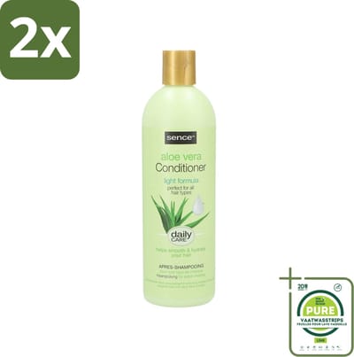 Sence - Aloë Vera - Conditioner - Hydraterend - 400 ml - Voordeelverpakking - 2 stuks - Aloë vera conditioner - Droog haar conditioner