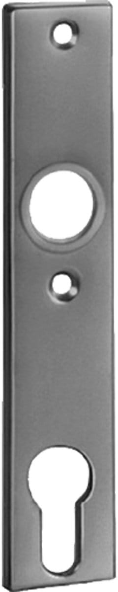 AMF Korte cilindersteunplaat 497Z LM F1/zilverf.PZ 72mm - 16022