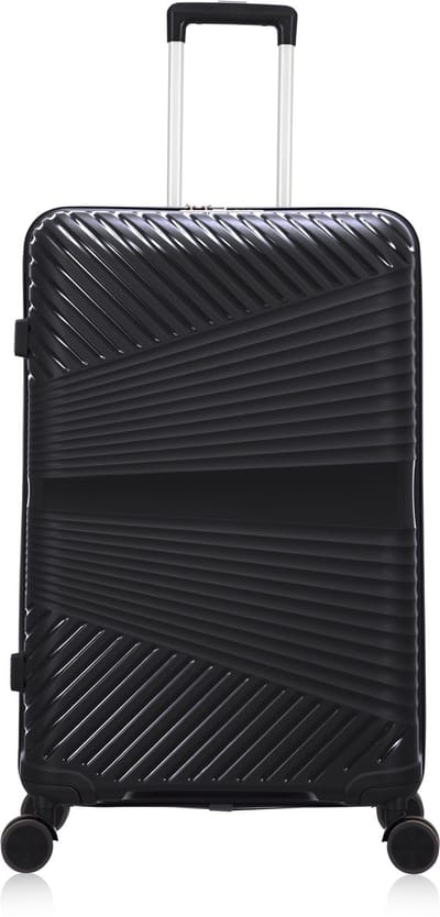 Mallorca Reiskoffer L - 93L - 75x48x29,5 cm - Lichtgewicht Harde Koffer - Met Ingebouwd TSA Slot - Voor Lange Vakanties - Zwart