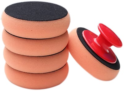 Store_8 - Auto Wax Applicator Pads - 5-delig kit - Ergonomisch handvat - Oranje - Waxen en polijsten - Geschikt voor schoonmaken - Auto accessoires