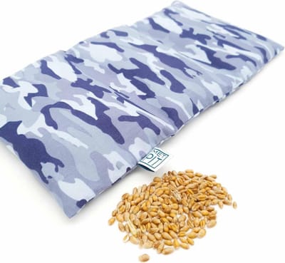 Pittenzak Met Pit! – Wasbare hoes – Zacht/geurloos tarwe - Made in NL – Tevens coldpack – Blauw legerprint