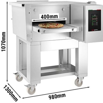 GGM Gastro Elektro Durchlaufofen - 980x1300mm - Touch - Bandbreite: 400mm - inkl. Untergestell