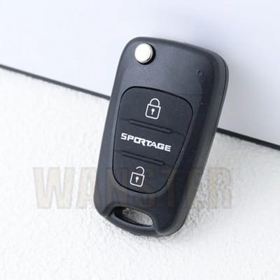 Coque de boîtier de clé de voiture pour Hyundai Porter Verna Bongo Solaris Accent Kia Sportage Rio Morning Picanto K2 K5 I20 Ceed Elantra with TOY04 Blade gray