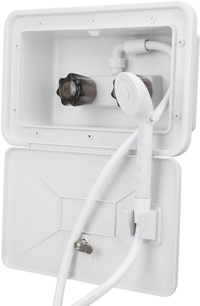 Cosensi - Buiten Douche Set - Douche met kraan - Ideaal voor camper en boot - Versterkte slang - Handige installatie - Comfortabel douchen - Geschi...