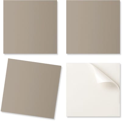 Set PVC-tegels met patroon voor de woonkamer, zelfklevend, bruine kleur, 9x30x30 cm