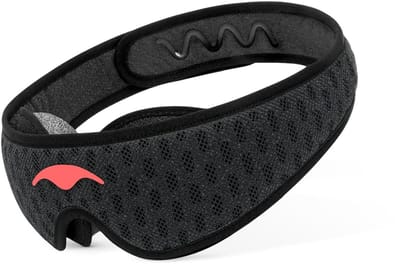 Manta Sleep Mask PRO - 100% verduisterend slaapmasker voor zijslapers - Carbon Black Limited Edition - ademend en comfortabel voor slapen/reizen/dutjes/ploegendienst. Ventilerend & ultrazacht.
