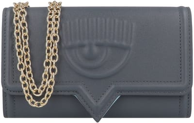Chiara Ferragni Eyelike Bags Portemonnee 17 cm - Dames - asphalt