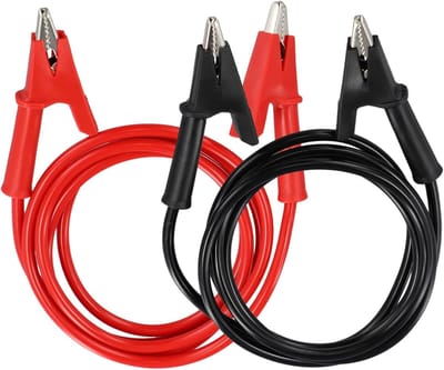 Elektrische Test Leads - Testkabels Multimeter - Circuit Testen - Koperen Clips - 15A - Rood Zwart