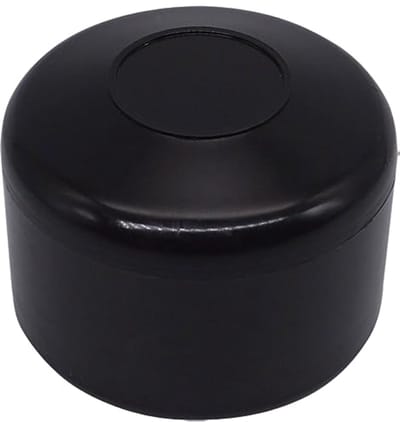 Ronde Hekpaaldoppen 42,4 mm - Zwarte Kunststof Doppen voor Omheiningen